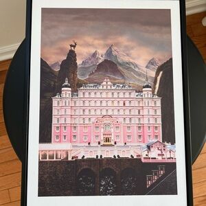 11.5” × 15.5” The Grand Budapest Hotel Canvas Art Print with Black Frame
